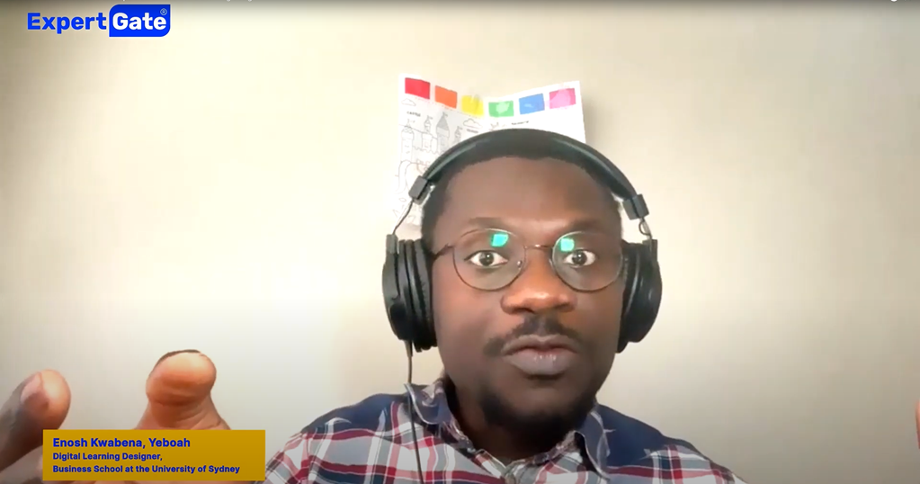 Connect with Enosh Yeboah for consultation on your learning design projects